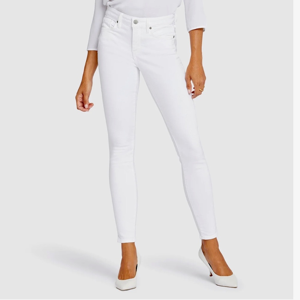 NYDJ Ami Skinny Jeans optic white size 6